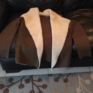 Madison and Lola olive green sweater jacket